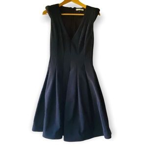 HALSTON Heritage Little Black Dress with Cap Sleeves